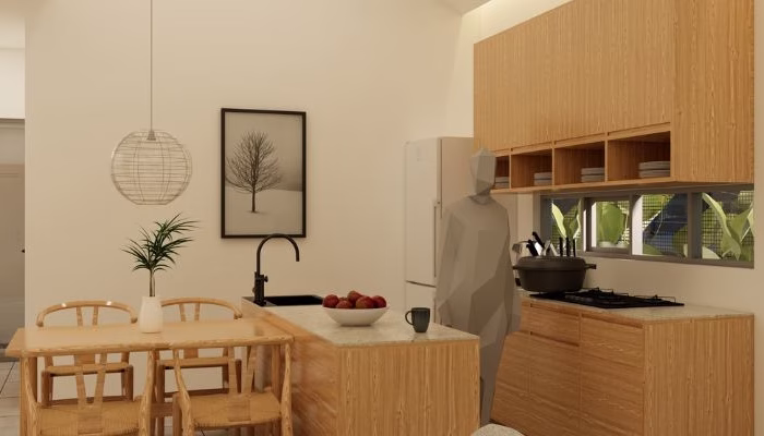 Exterior and interior views of TS House in Semarang, a modern and functional residence designed by YPA Architecture for Mr. Talha Yanıgün and Mrs. Marsiti, emphasizing natural lighting, ventilation, and aesthetic harmony.