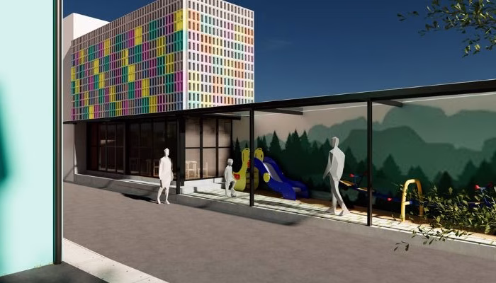 Revitalization project of Kampung Gembira Gembrong in East Jakarta, a collaboration between YPA Architecture Studio and BAZNAS, featuring sustainable, resilient, and community-based design.