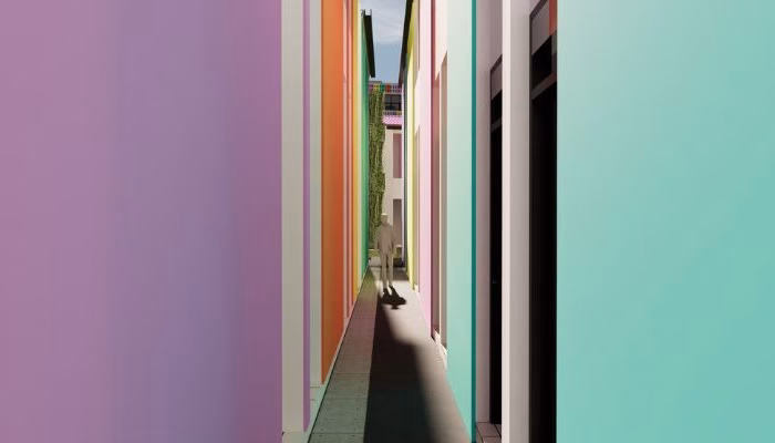 Revitalization project of Kampung Gembira Gembrong in East Jakarta, a collaboration between YPA Architecture Studio and BAZNAS, featuring sustainable, resilient, and community-based design.