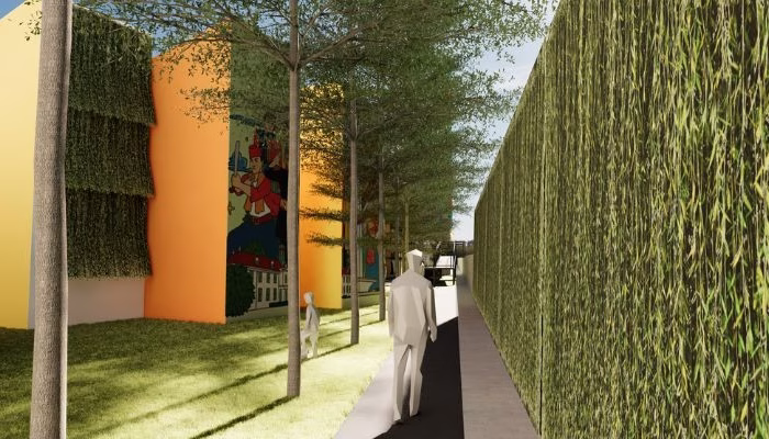 Revitalization project of Kampung Gembira Gembrong in East Jakarta, a collaboration between YPA Architecture Studio and BAZNAS, featuring sustainable, resilient, and community-based design.