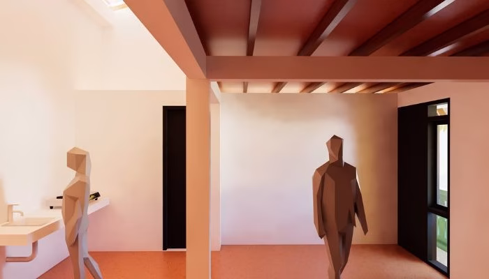 The design of a modern urban area in Petogogan, South Jakarta, designed by YPA Architecture Studio in 2021, with an efficient, green and sustainable layout.