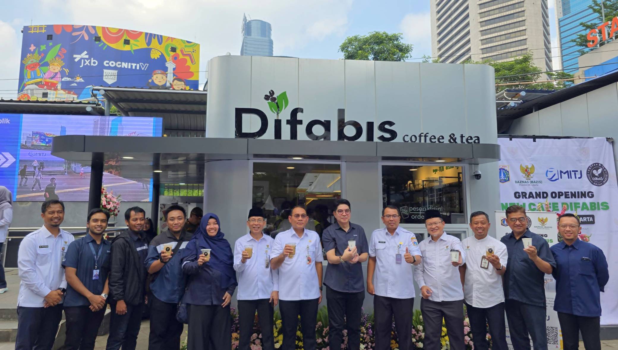 Kafe Difabis di Terowongan Kendal Jakarta, ruang inklusif bagi penyandang disabilitas dengan desain modern dan ramah akses.