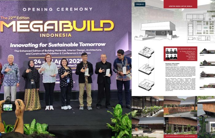 Desain arsitektur Pesantren Tahfiz Difabel K.H. Lutfi Fathullah karya YPA Architecture Studio yang dipamerkan di Megabuild 2025, menampilkan rancangan inklusif dengan aksesibilitas universal untuk penyandang disabilitas.