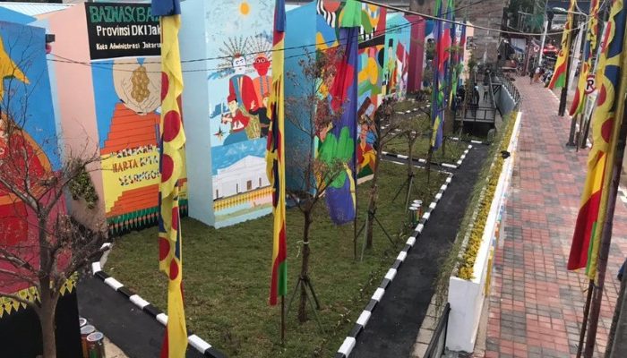 Revitalization project of Kampung Gembira Gembrong in East Jakarta, a collaboration between YPA Architecture Studio and BAZNAS, featuring sustainable, resilient, and community-based design.