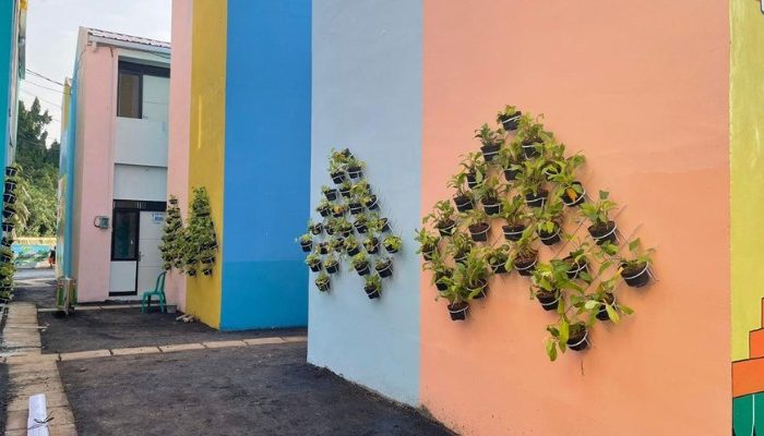 Revitalization project of Kampung Gembira Gembrong in East Jakarta, a collaboration between YPA Architecture Studio and BAZNAS, featuring sustainable, resilient, and community-based design.