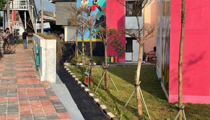 Revitalization project of Kampung Gembira Gembrong in East Jakarta, a collaboration between YPA Architecture Studio and BAZNAS, featuring sustainable, resilient, and community-based design.