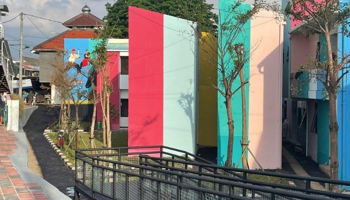 Revitalization project of Kampung Gembira Gembrong in East Jakarta, a collaboration between YPA Architecture Studio and BAZNAS, featuring sustainable, resilient, and community-based design.