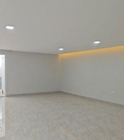 Modern contemporary office interior design of LSIN Office by YPA Architecture, featuring clean lines, custom furniture, and natural lighting on a 228 sqm building in South Tangerang.