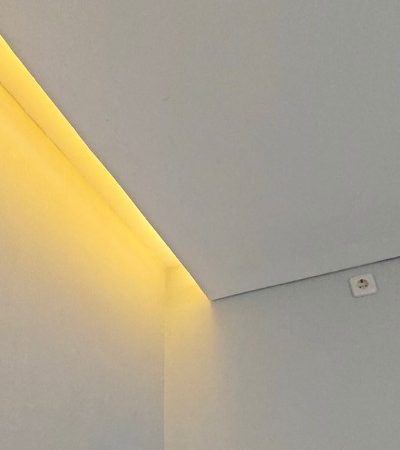 Modern contemporary office interior design of LSIN Office by YPA Architecture, featuring clean lines, custom furniture, and natural lighting on a 228 sqm building in South Tangerang.