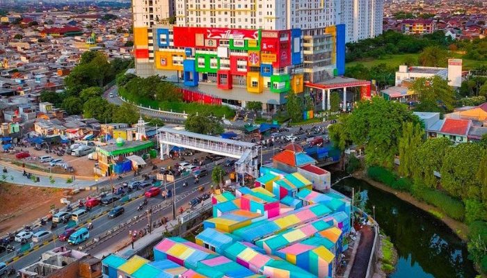 Revitalization project of Kampung Gembira Gembrong in East Jakarta, a collaboration between YPA Architecture Studio and BAZNAS, featuring sustainable, resilient, and community-based design.