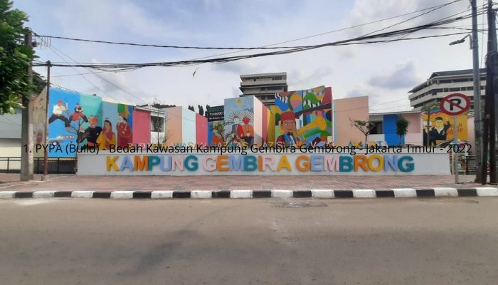 Revitalization project of Kampung Gembira Gembrong in East Jakarta, a collaboration between YPA Architecture Studio and BAZNAS, featuring sustainable, resilient, and community-based design.