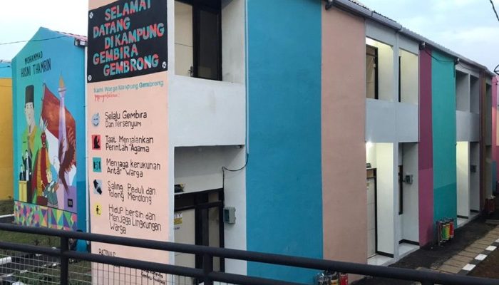 Revitalization project of Kampung Gembira Gembrong in East Jakarta, a collaboration between YPA Architecture Studio and BAZNAS, featuring sustainable, resilient, and community-based design.