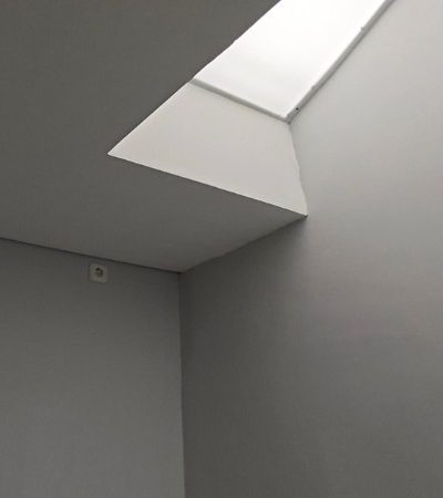 Modern contemporary office interior design of LSIN Office by YPA Architecture, featuring clean lines, custom furniture, and natural lighting on a 228 sqm building in South Tangerang.