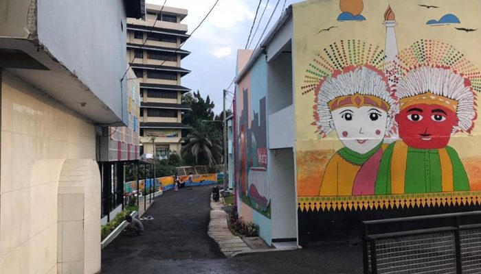 Revitalization project of Kampung Gembira Gembrong in East Jakarta, a collaboration between YPA Architecture Studio and BAZNAS, featuring sustainable, resilient, and community-based design.